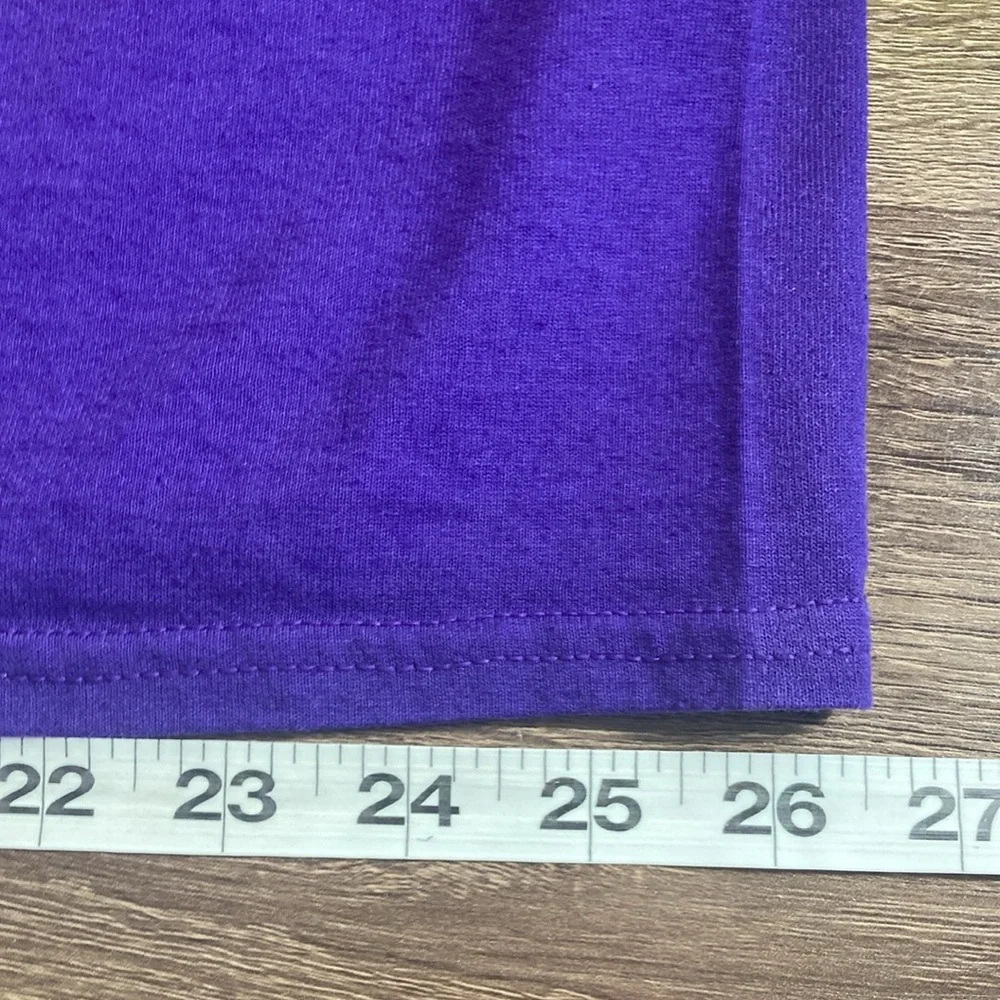 Pre Owned Unisex 2XL Purple Gildan TCU T Shirt - Picture 6 of 7